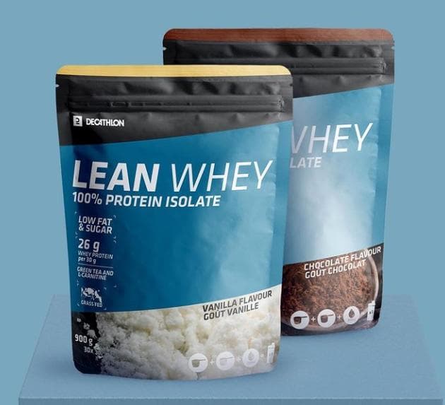 Pochettes Lean Whey isolate 900 g, vanille et chocolat